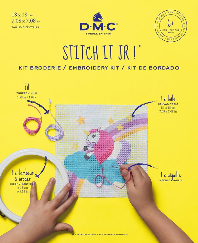 DMC Cross Stitch Kit - Unicorn (A5)