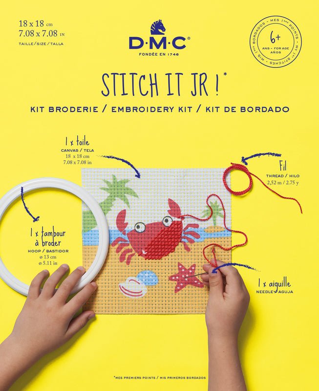 DMC Cross Stitch Kit - Crab (A5)