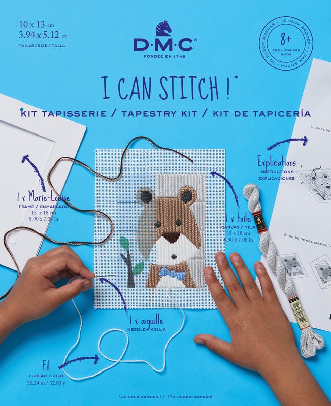 DMC Cross Stitch Kit - Little Bear Long Stitch