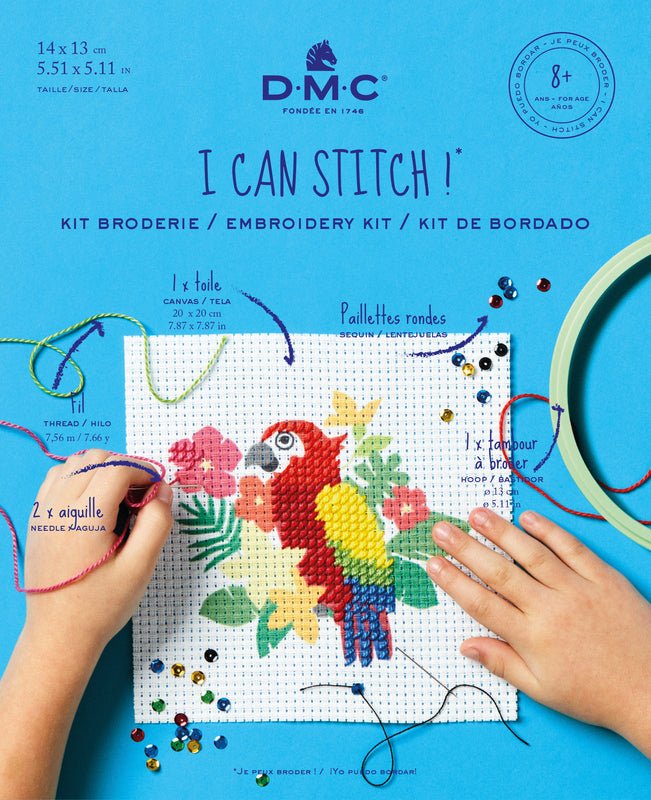 DMC Embroidery Kit - The Parrot