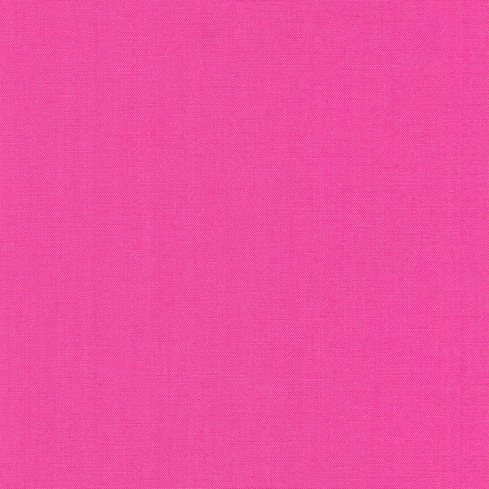 Kona Cotton Solids (The Pink Shades) in Brt. Pink quilting fabric by Robert Kaufman