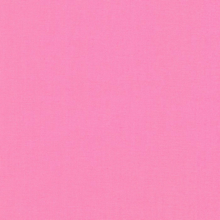 Kona Cotton Solids (The Pink Shades) in Candy Pink quilting fabric by Robert Kaufman