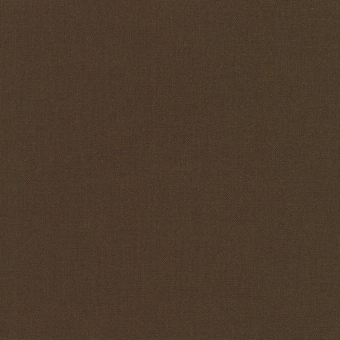 Kona Cotton Solids (The Brown Shades) in Chocolate quilting fabric by Robert Kaufman