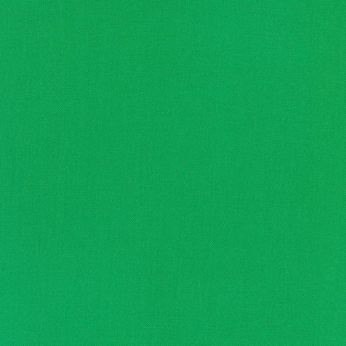 Kona Cotton Solids (The Green Shades) in Clover quilting fabric by Robert Kaufman
