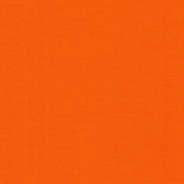 Kona Cotton Solids (The Orange Shades) in Tangerine quilting fabric by Robert Kaufman