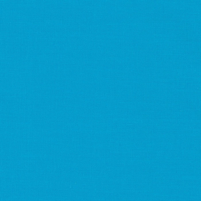 Kona Cotton Solids (The Blue Shades) in Lagoon quilting fabric by Robert Kaufman