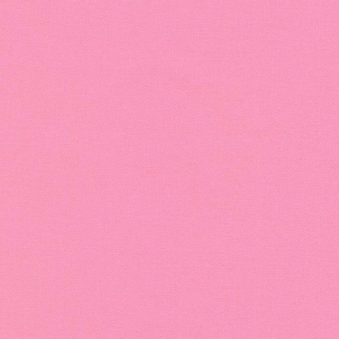 Kona Cotton Solids (The Pink Shades) in Carnation quilting fabric by Robert Kaufman