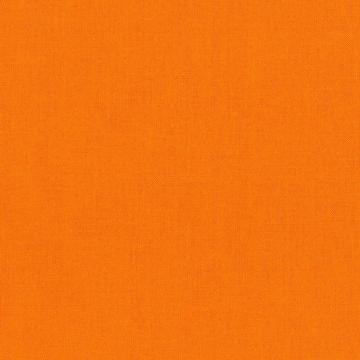 Kona Cotton Solids (The Orange Shades) in Clementine quilting fabric by Robert Kaufman