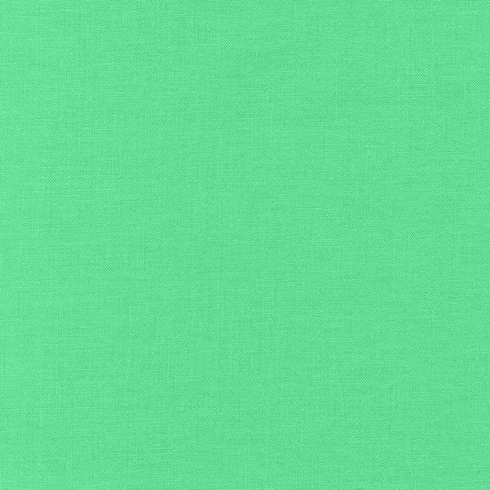 Kona Cotton Solids (The Green Shades) in Ferndale quilting fabric by Robert Kaufman