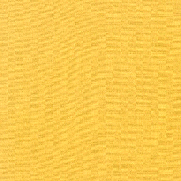 Kona Cotton Solids (The Yellow Shades) in Sunflower quilting fabric by Robert Kaufman