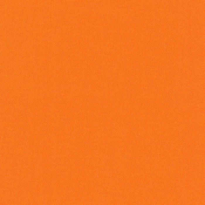 Kona Cotton Solids (The Orange Shades) in Kumquat quilting fabric by Robert Kaufman