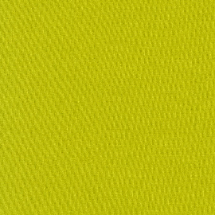 Kona Cotton Solids (The Green Shades) in Peapod quilting fabric by Robert Kaufman