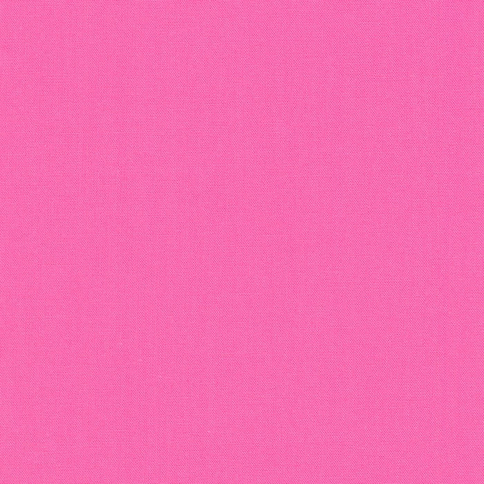 Kona Cotton Solids (The Pink Shades) in Sassy Pink quilting fabric by Robert Kaufman