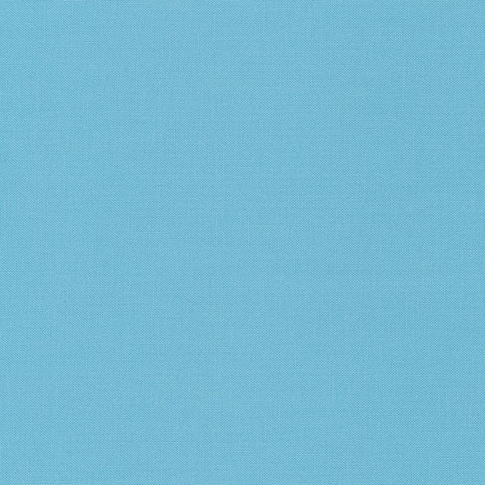 Kona Cotton Solids (The Blue Shades) in Waterfall quilting fabric by Robert Kaufman