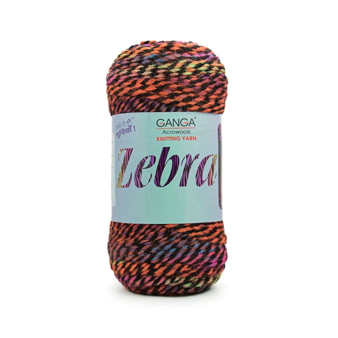 Ganga Acrowools Zebra Yarn (PTT1311)
