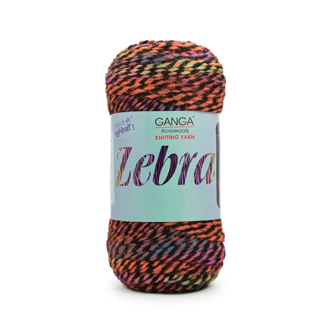 Ganga Acrowools Zebra Yarn (PTT1311)