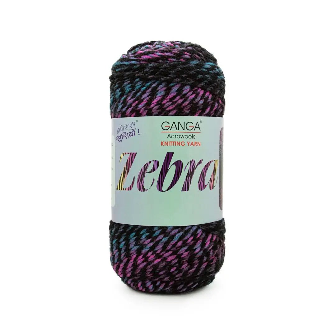 Ganga Acrowools Zebra Yarn (PTT1314)