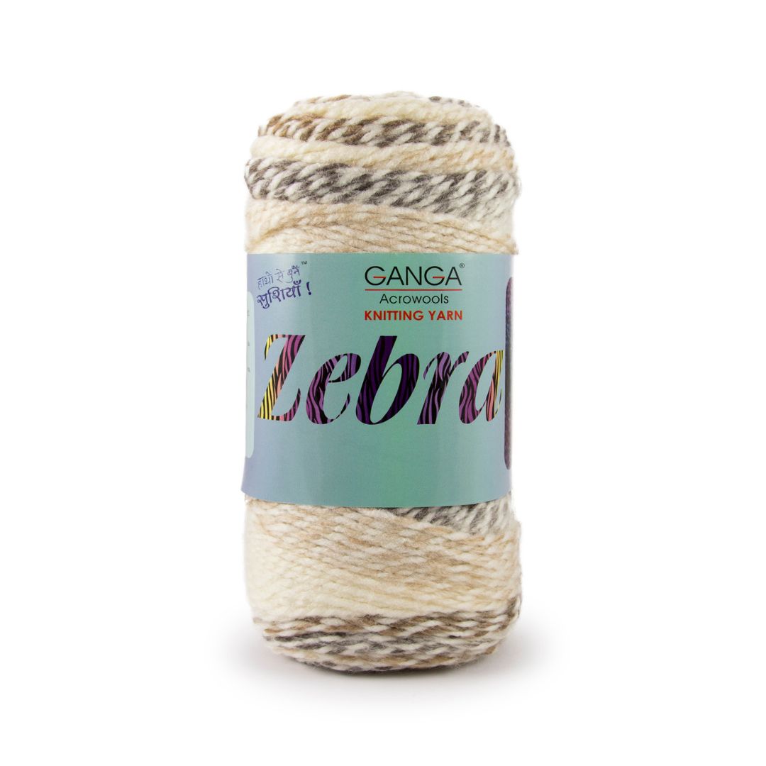 Ganga Acrowools Zebra Yarn (PTT1319)