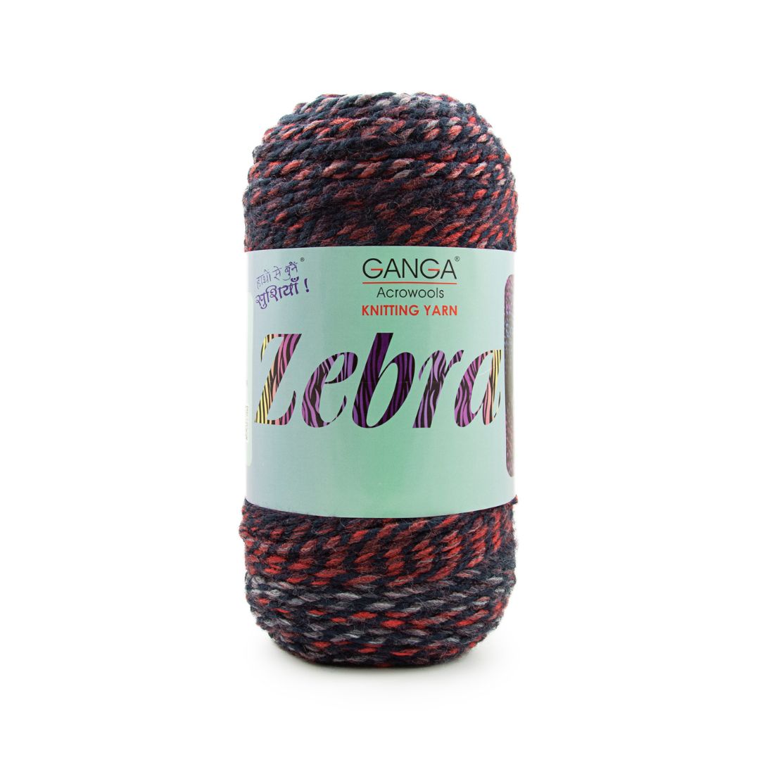 Ganga Acrowools Zebra Yarn (PTT1321)