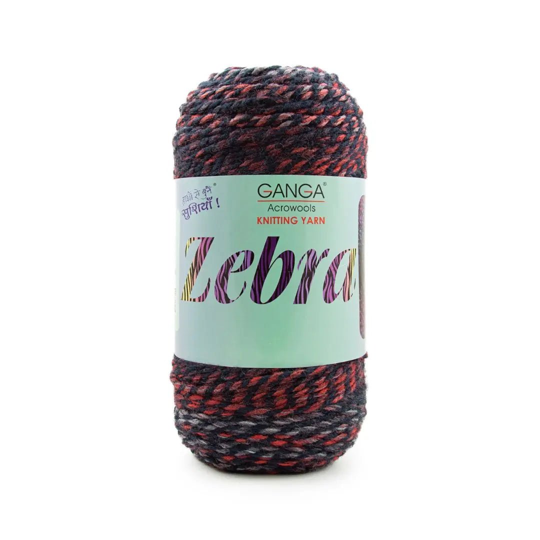 Ganga Acrowools Zebra Yarn (PTT1321)
