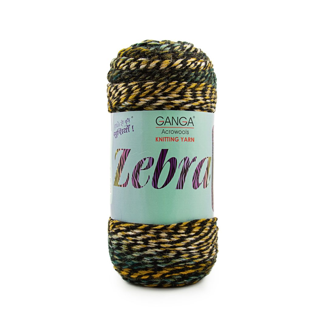 Ganga Acrowools Zebra Yarn (PTT1322)