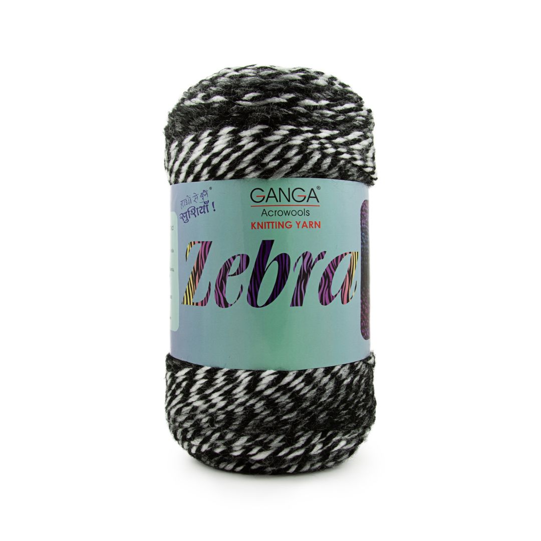 Ganga Acrowools Zebra Yarn (PTT1323)