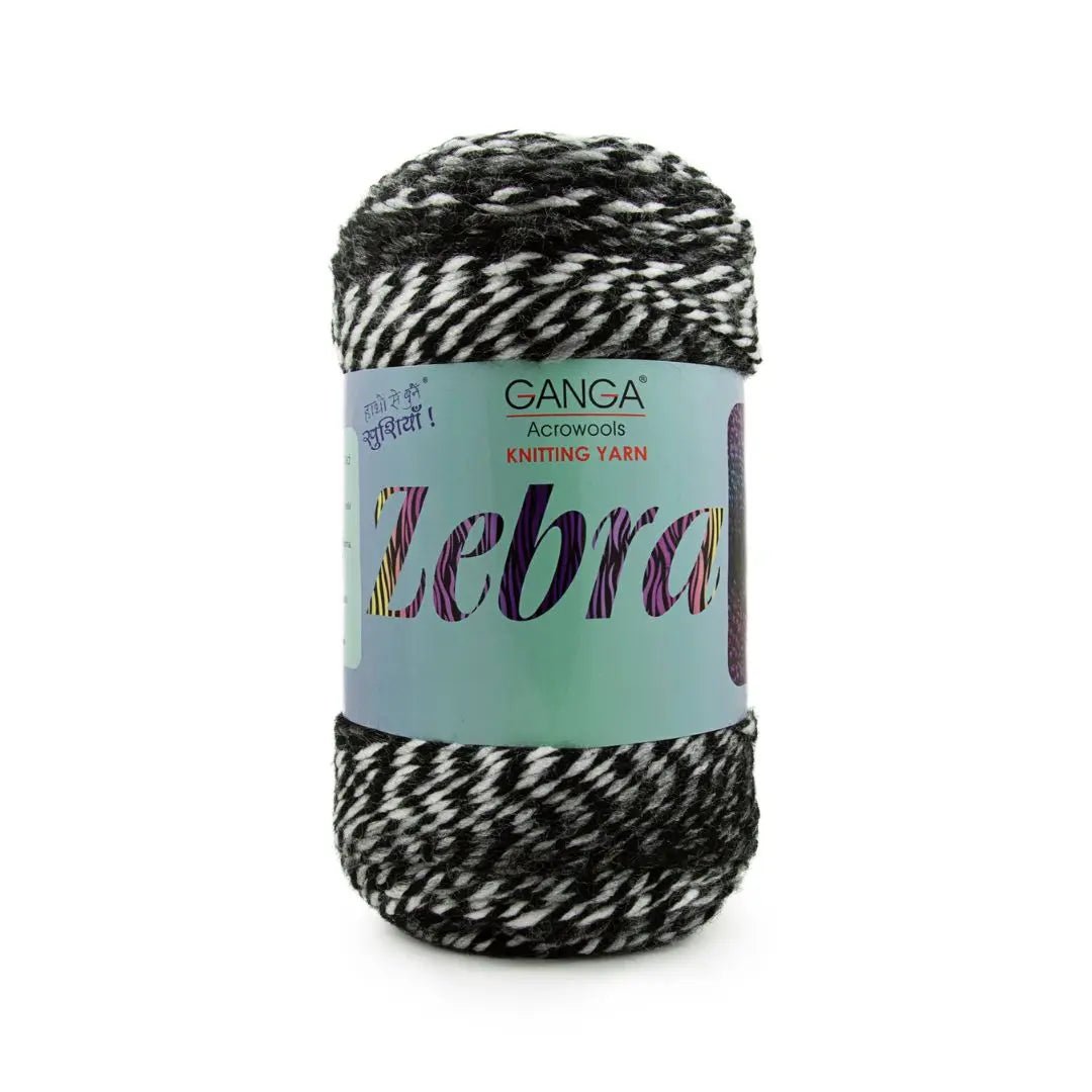 Ganga Acrowools Zebra Yarn (PTT1323)