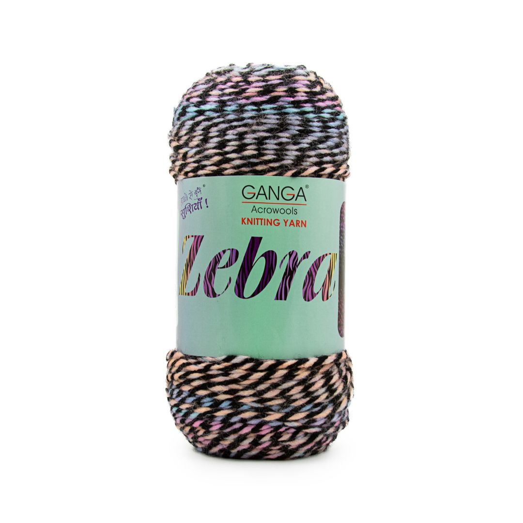 Ganga Acrowools Zebra Yarn (PTT1328)