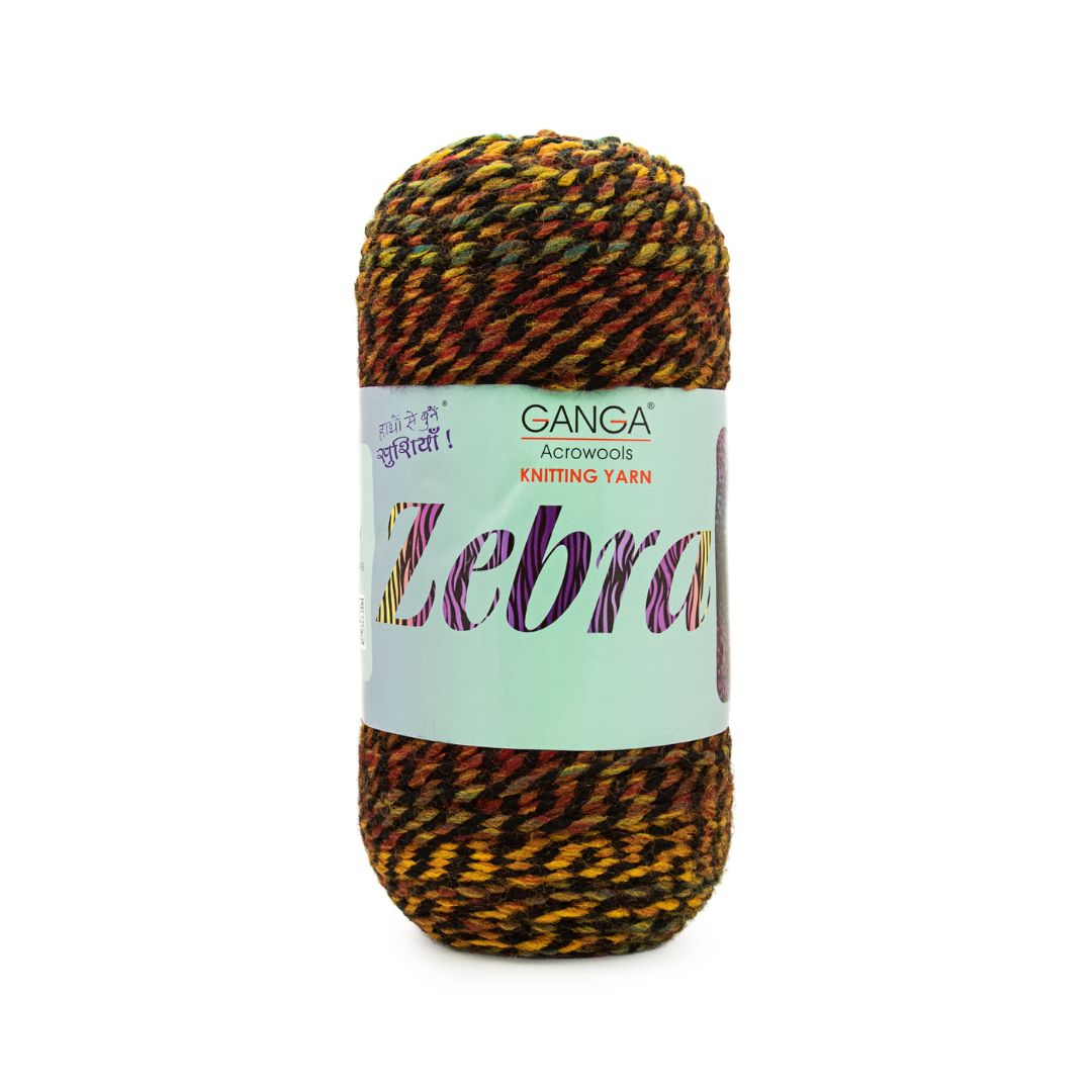 Ganga Acrowools Zebra Yarn (PTT1329)