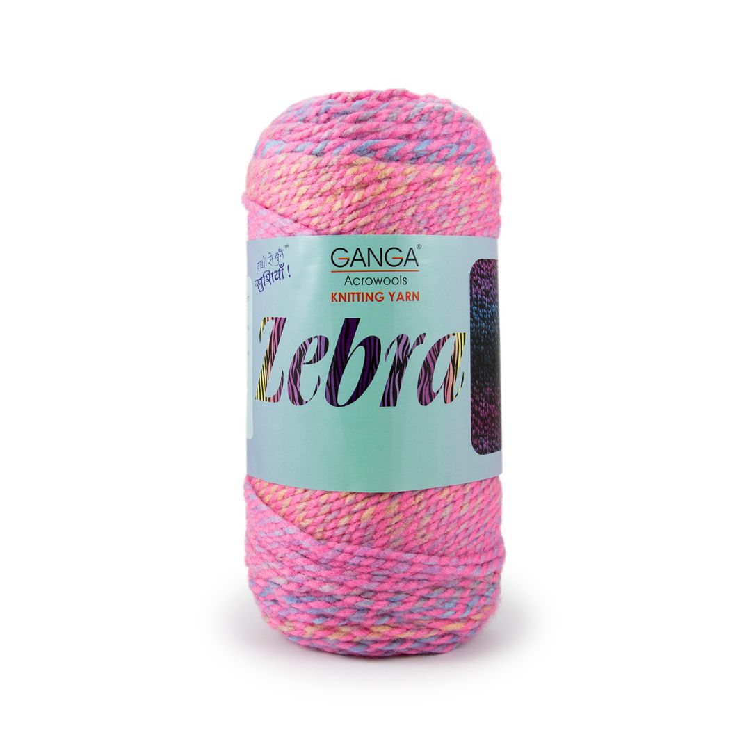 Ganga Acrowools Zebra Yarn (PTT1418)