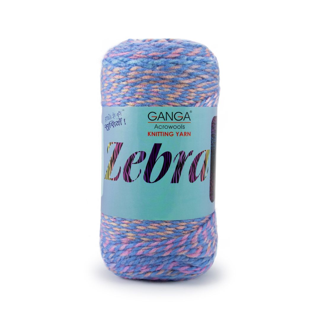 Ganga Acrowools Zebra Yarn (PTT1419)