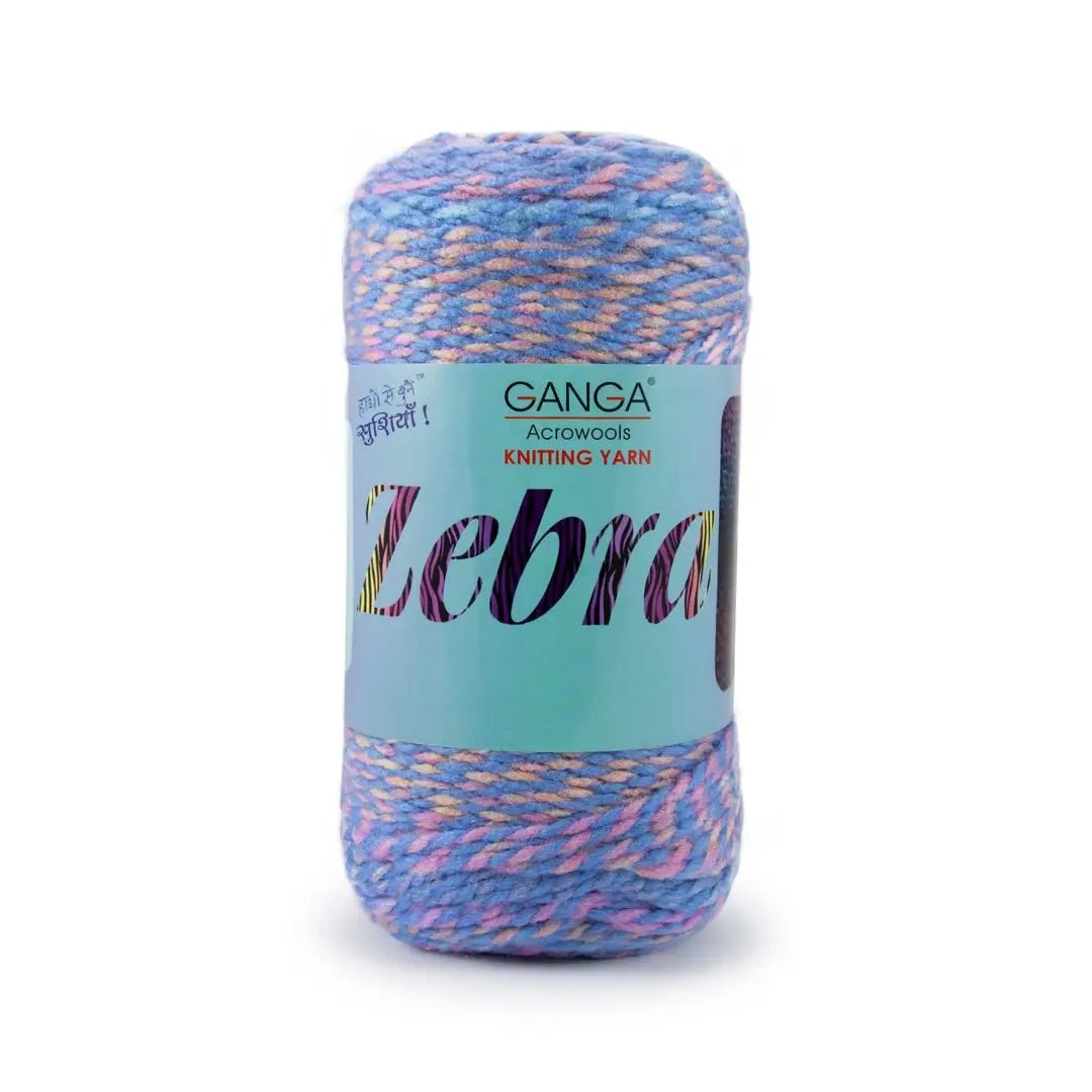 Ganga Acrowools Zebra Yarn (PTT1419)