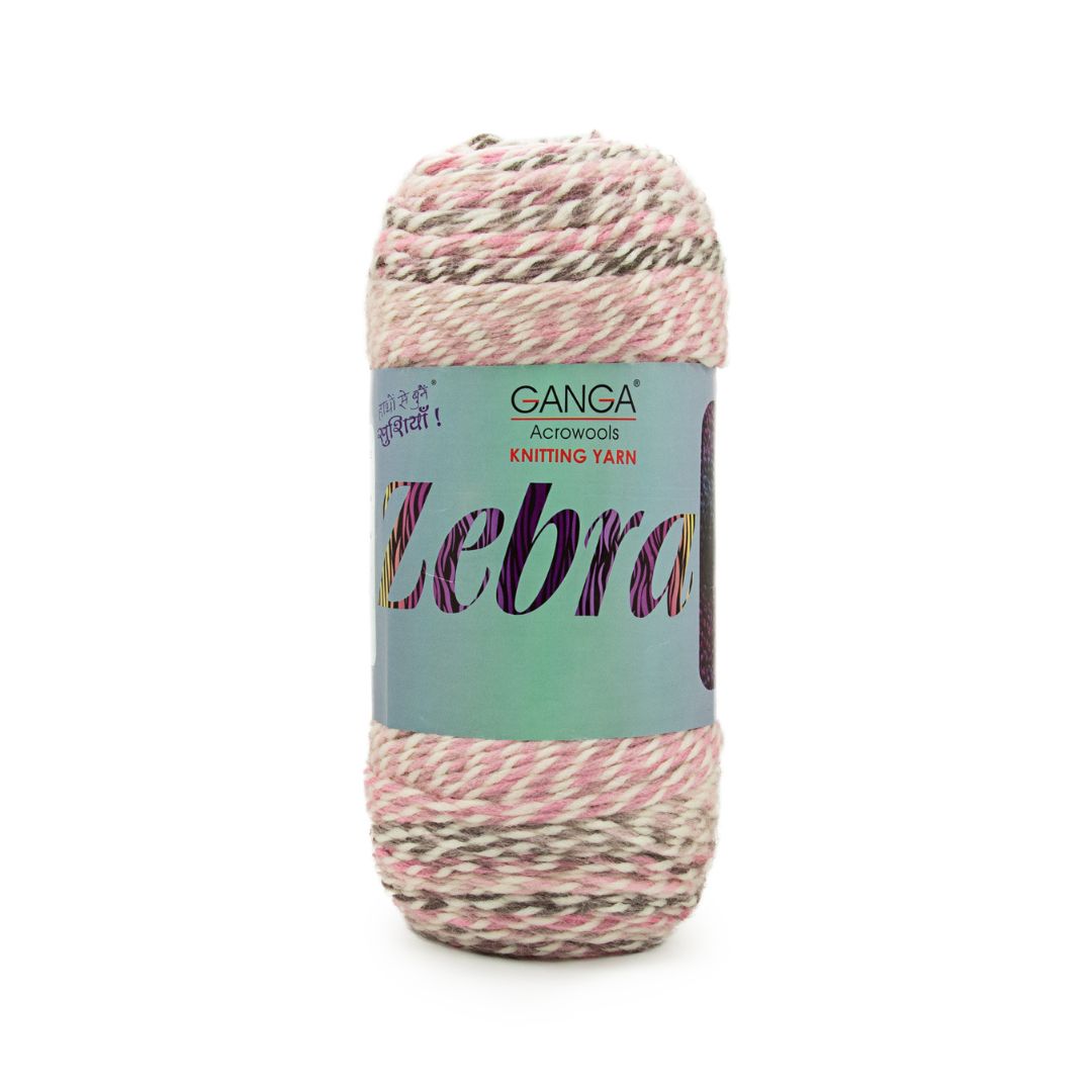 Ganga Acrowools Zebra Yarn (PTT1420)