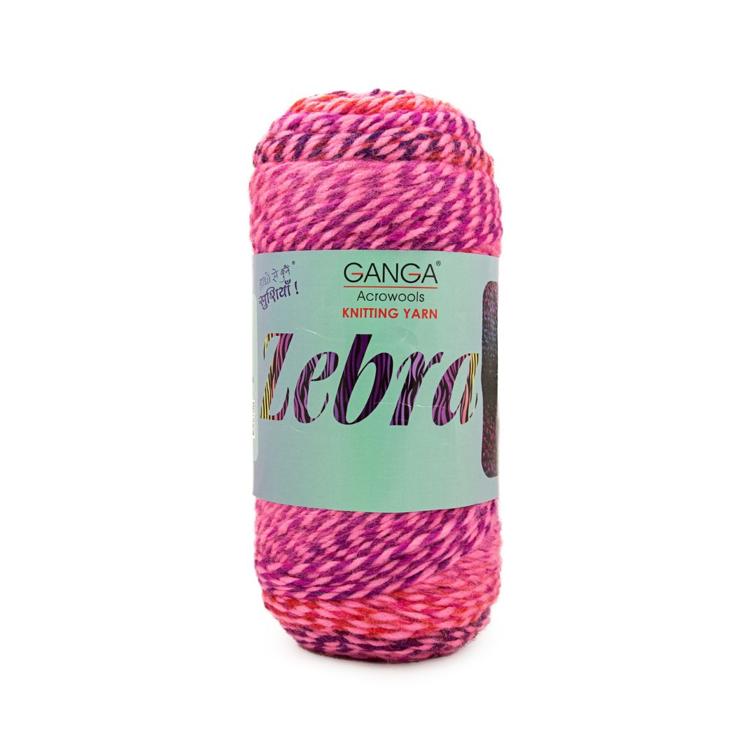 Ganga Acrowools Zebra Yarn (PTT1422)