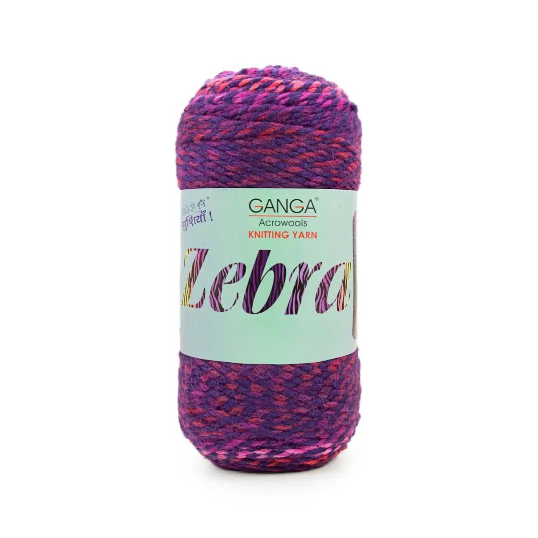 Ganga Acrowools Zebra Yarn (PTT1423)