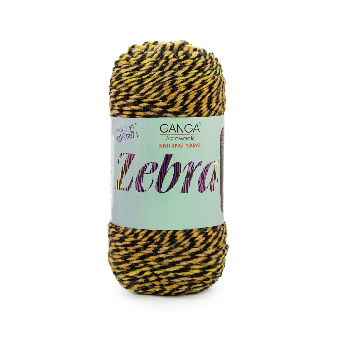 Ganga Acrowools Zebra Yarn (PTT5058)