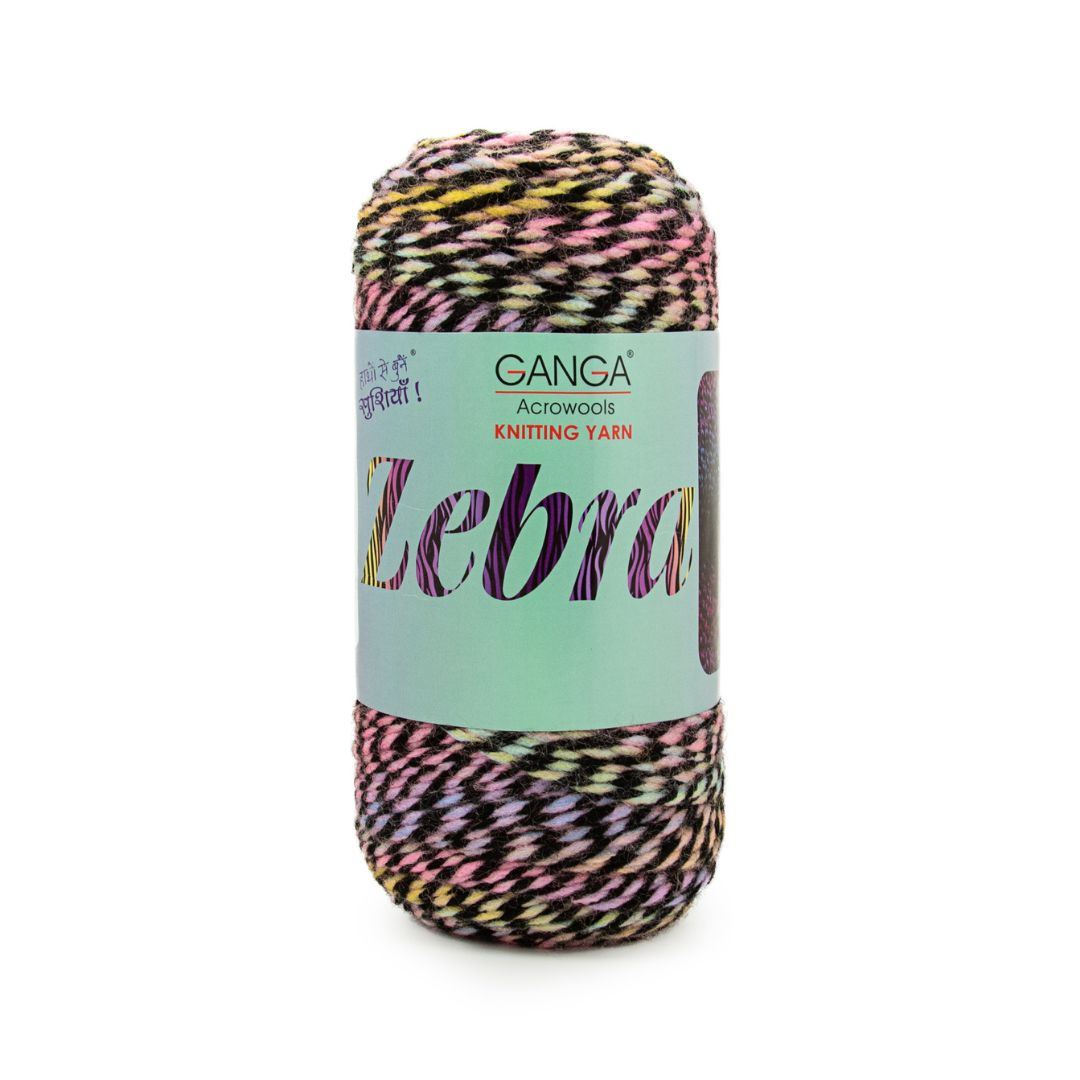 Ganga Acrowools Zebra Yarn (PTT5059)