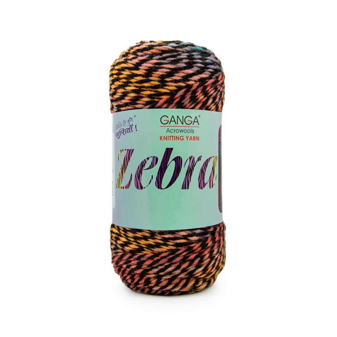 Ganga Acrowools Zebra Yarn (PTT5061)