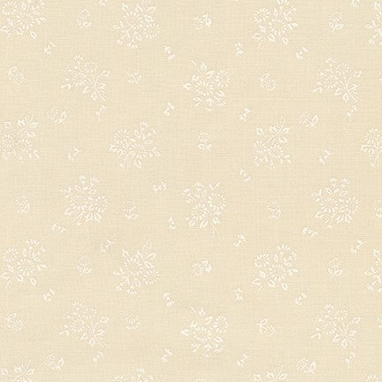 Pale Prints Ivory (Design 2) in Ivory quilting fabric by Robert Kaufman