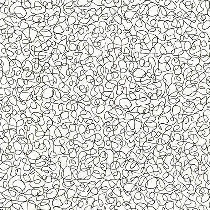 Pen and Ink Scribbles in Pepper quilting fabric by Robert Kaufman