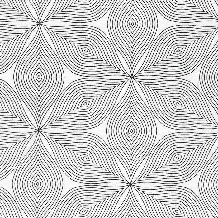 Jardin Noir Leaves in Ice quilting fabric by Robert Kaufman