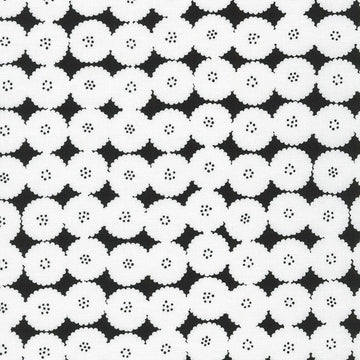 Jardin Noir Jet (Design 1) in Ice quilting fabric by Robert Kaufman