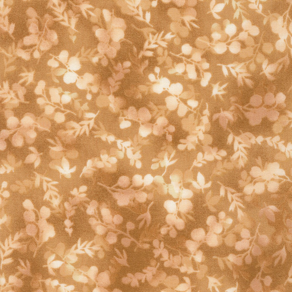 Fusions Foliage Mix in Suede quilting fabric by Robert Kaufman
