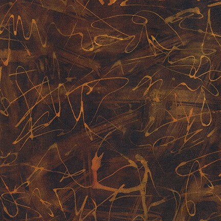 Chromatic Trails in Earth quilting fabric by Robert Kaufman