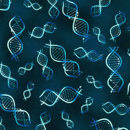 Science Fair DNA in Bright Idea quilting fabric by Robert Kaufman