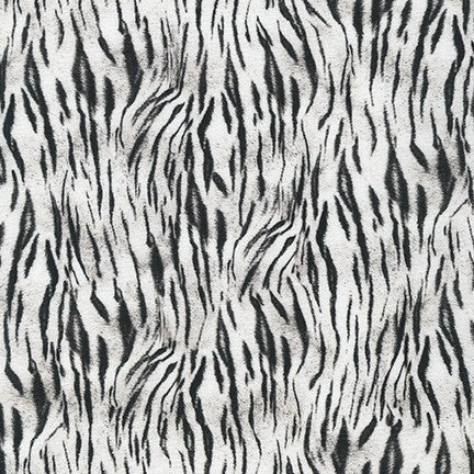 Animal Kingdom Minis Tiger Skin in Snow quilting fabric by Robert Kaufman
