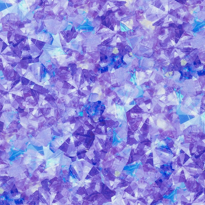 Gem Collector Crystals in Amethyst quilting fabric by Robert Kaufman