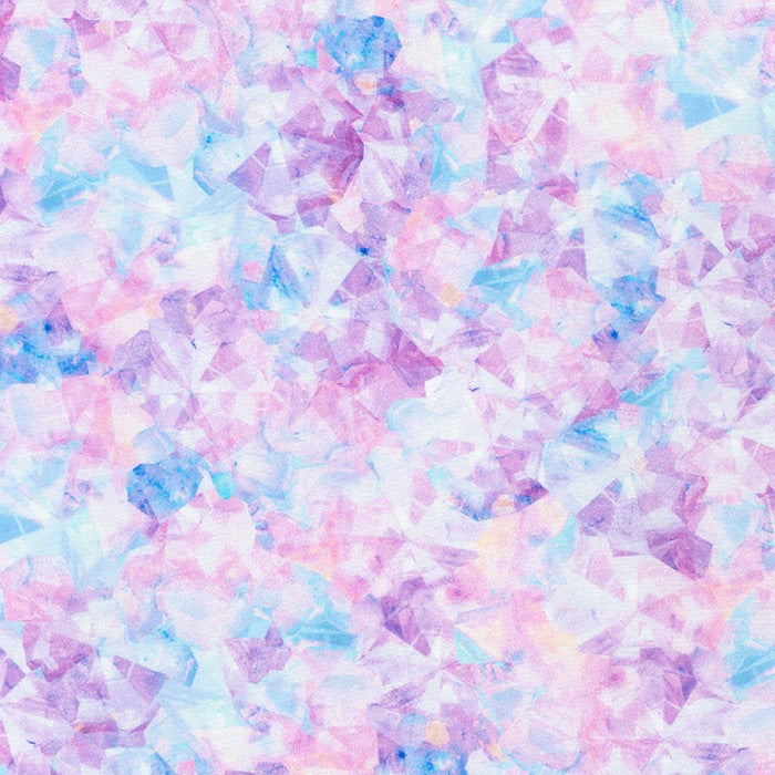 Gem Collector Crystals in Pearl Pink quilting fabric by Robert Kaufman