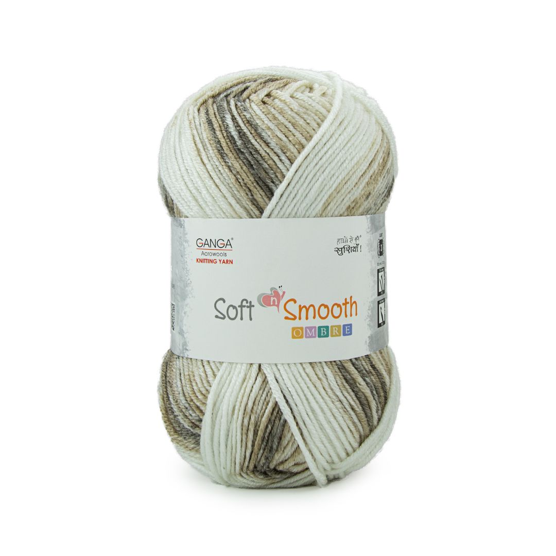 Ganga Acrowools Soft N Smooth Ombre Yarn (SS001)