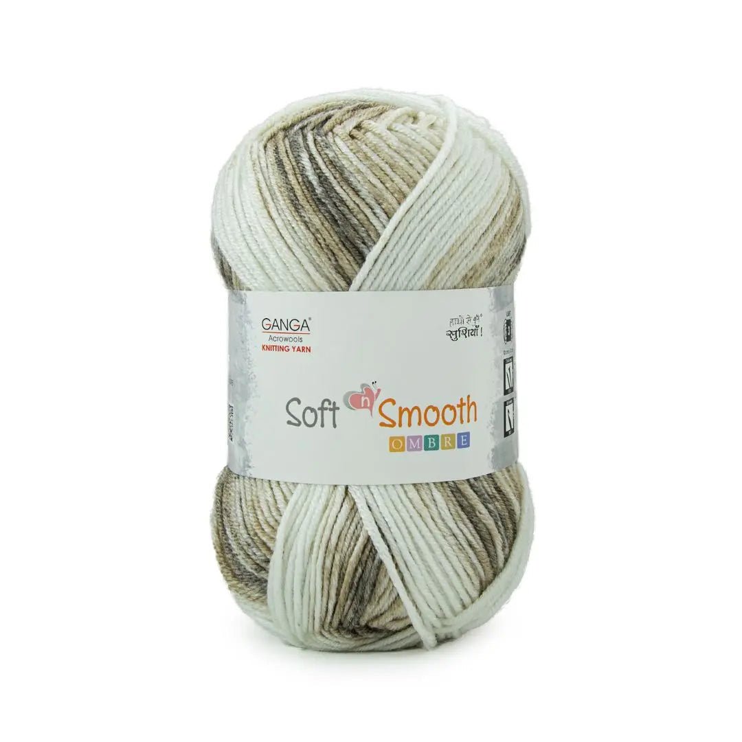 Ganga Acrowools Soft N Smooth Ombre Yarn (SS001)